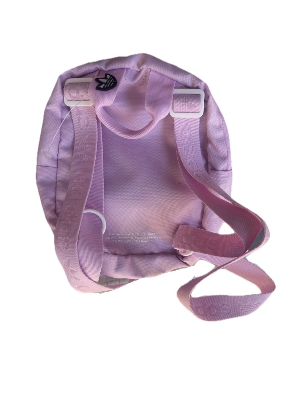 New! Adidas Backpack Purple. 2 Straps in the Back. Zips Open + Pocket in Front - Picture 2 of 2